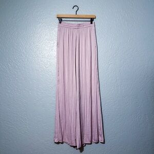 Zara Flowy Satin Wide Leg Pants